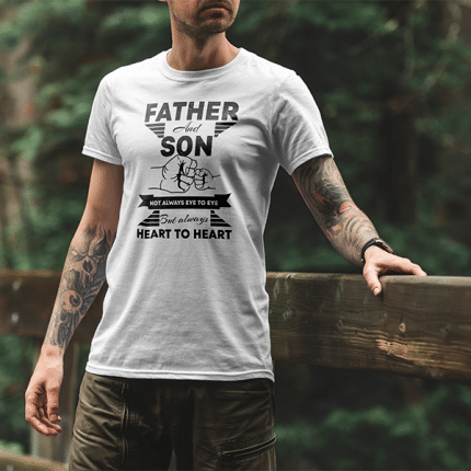 тениска с текстк father and son